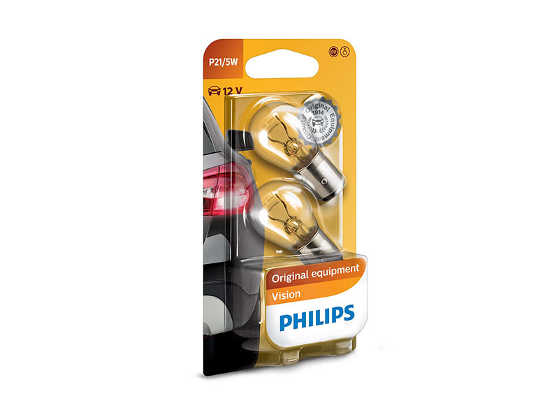 Халогенска сијалица Philips P21/5W Standard 12V, 21/5W, BAY15D, 1 бр.