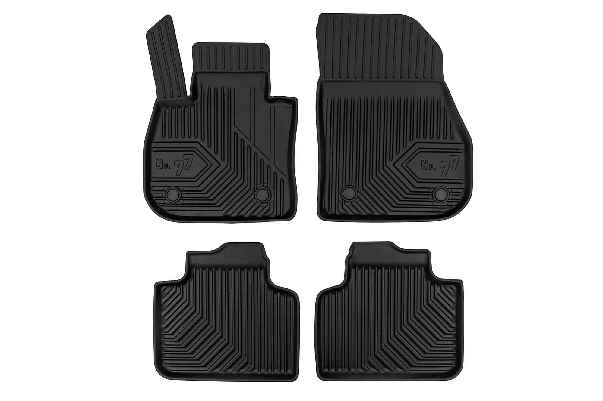 2.5D гумени патосници Frogum модел 77 за BMW X1 U11, X2 U10, MINI Countryman по 2022 година, 3 дела, црни