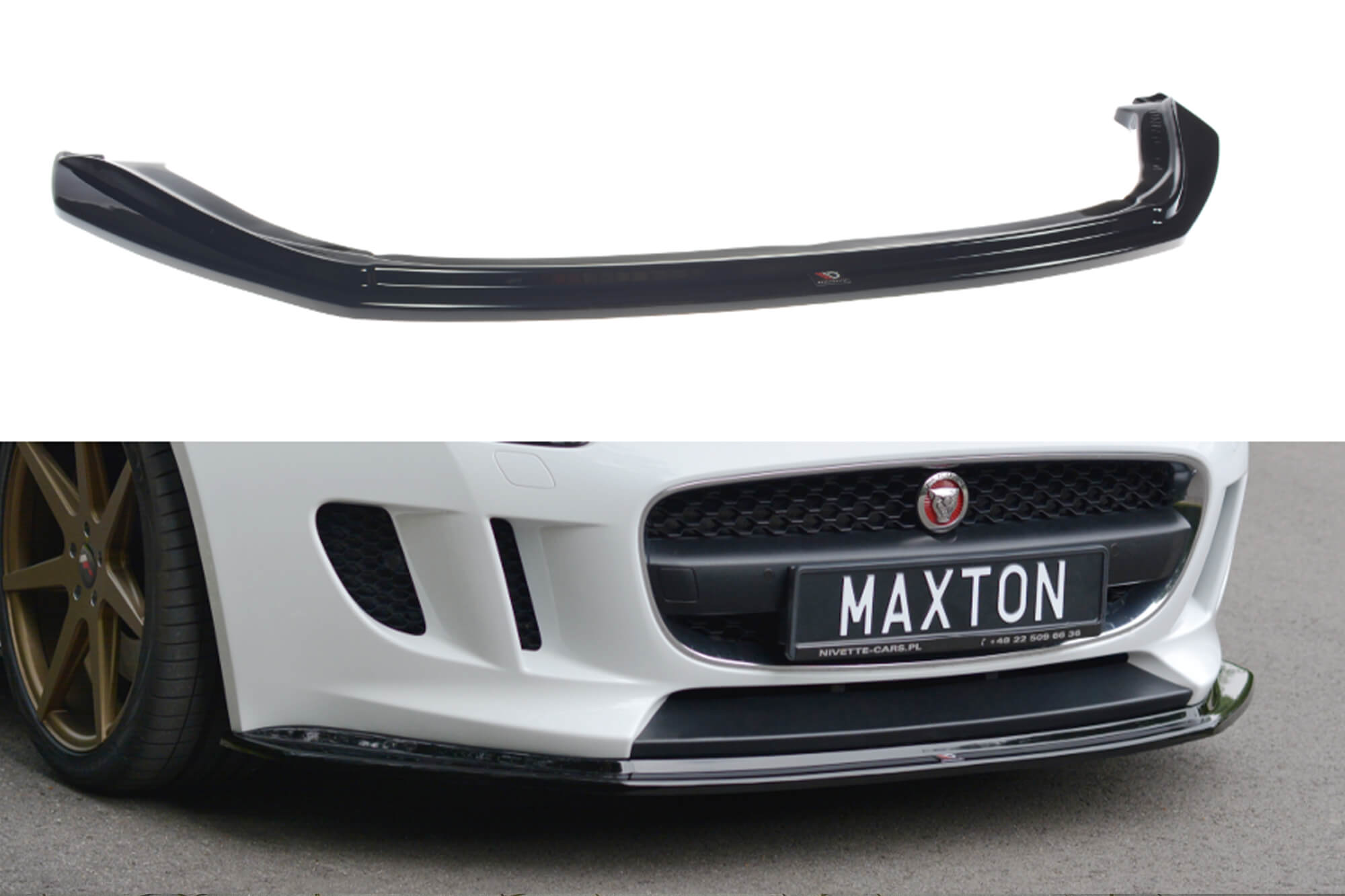 Спојлер  Maxton Design за преден  браник на Jaguar F-Type 2013-2016, боја карбон