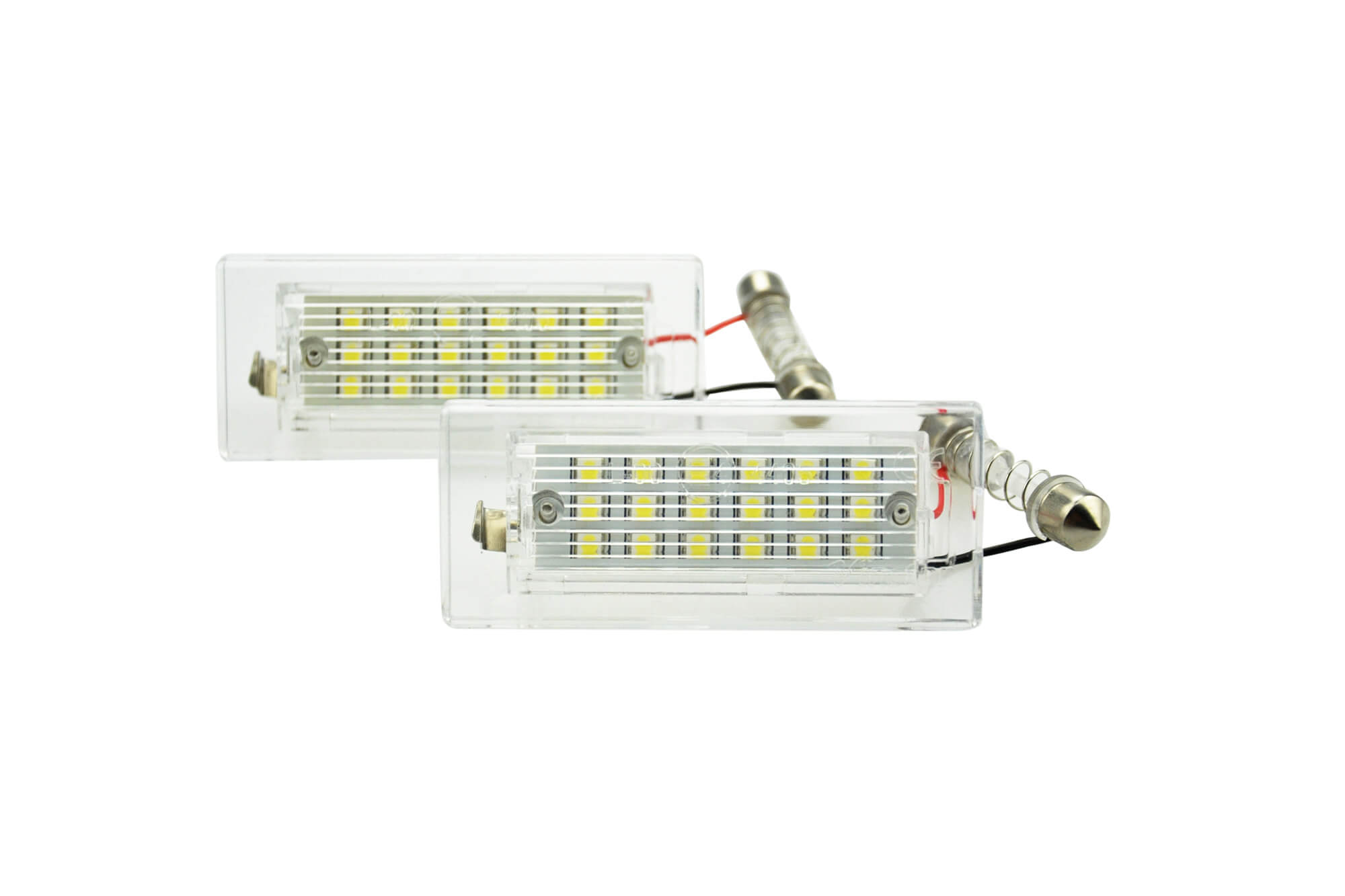 Комплет LED плафони за регистарска таблица за BMW X3 E83 2003-2010, X5 E53 1999-2006, лев и десен