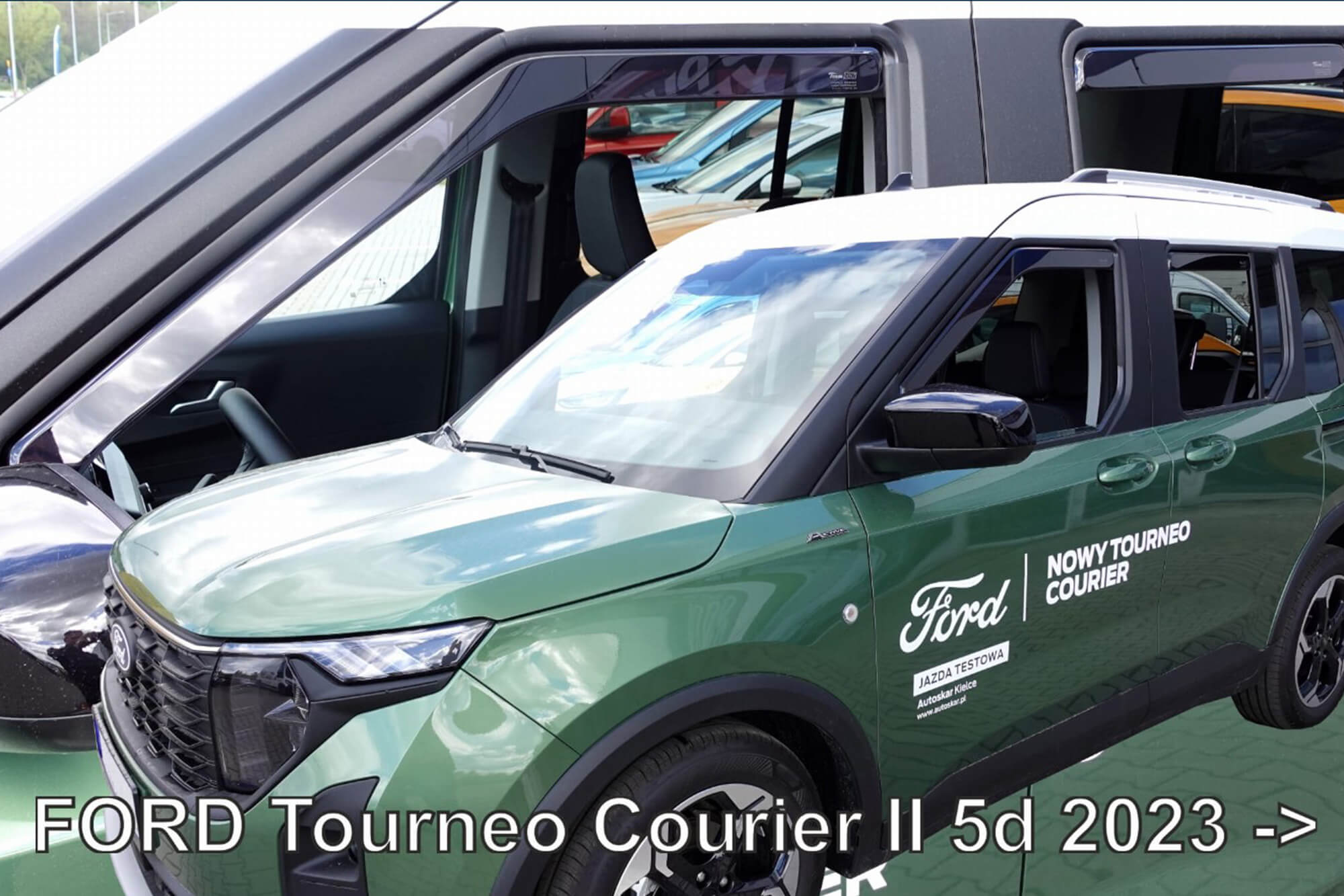 Комплет ветробрани Heko за Ford Tourneo Courier по 2023 година, затемнети, 4 бројки