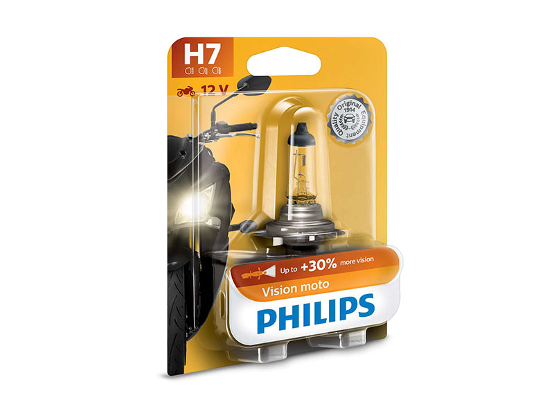 Халогенска сијалица Phlips H7 Vision Moto 12V, 55W, PX26d, 1 бр.