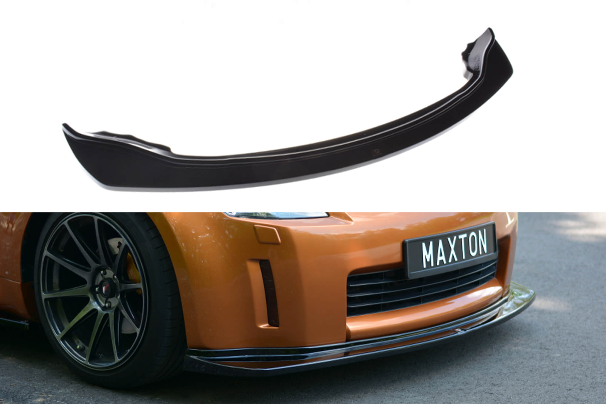 Спојлер  Maxton Design за преден  браник на Nissan 350Z 2003-2006, црн лак