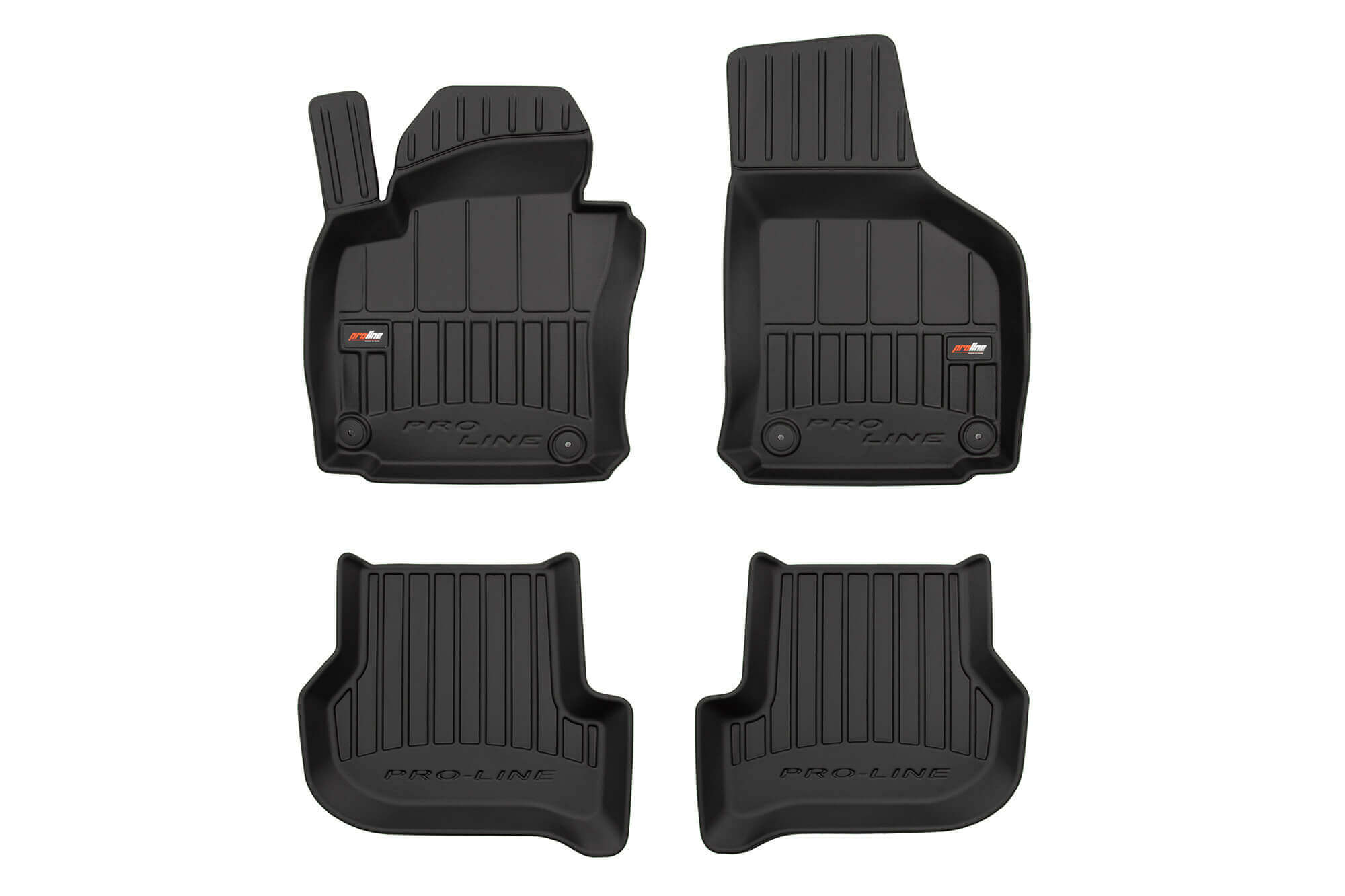 3D Гумени патосници Frogum за VW Golf VI 2008-2012 Scirocco 2008-2017 Skoda Octavia RS Scout 2004-2013 Seat Leon II 2005-2012 Seat Toledo 2004-2009 4 дела црни