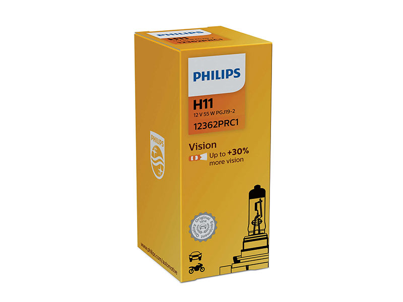 Халогенска сијалица Philips H11 Vision 12V, 55W, PGJ19-2, 1 бр.