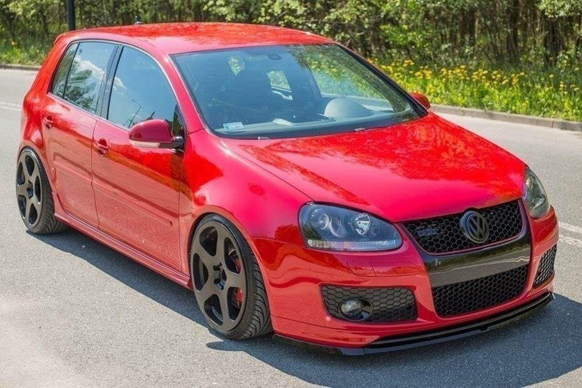 Спојлер  Maxton Design за преден  GTI браник нa VW Golf V 30TH 2003-2008, црн мат