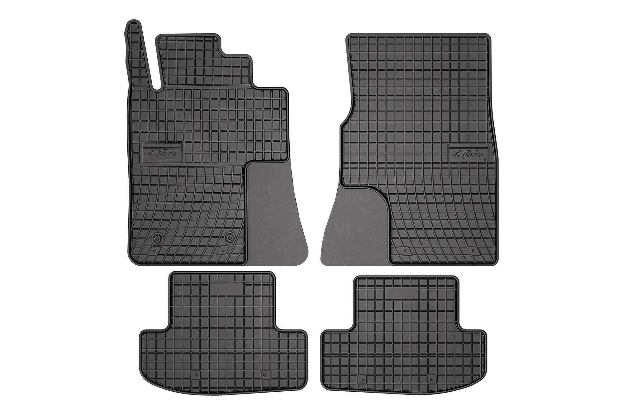 Гумени патосници Frogum за Ford Mustang Coupe 2014-2023, Mustang Coupe по 2023 година, 4 дела, црни