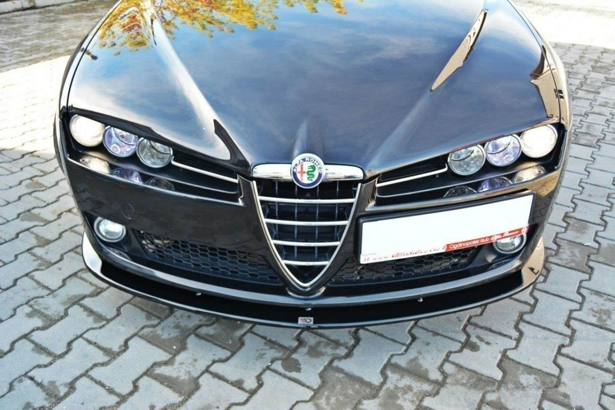 Спојлер  Maxton Design верзија 2 за стандарден  преден  браник на Alfa Romeo 159 2005-2011, црн мат