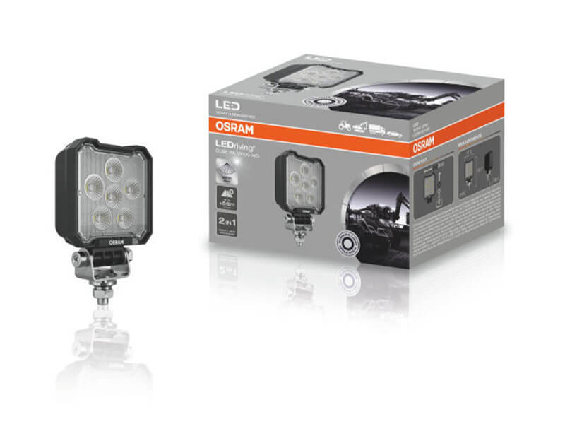 LED бар Osram Cube WL VX100-WD 141.7x89,4x41.5mm, 6000K, 2000LM, 19-21W, 12/24V, IP6K8/IP6K9K, E-mark E9