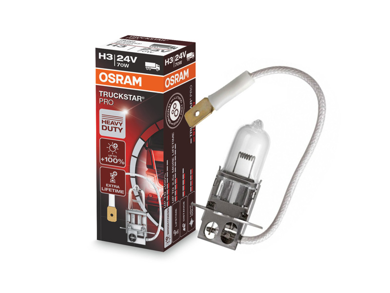 Халогенска сијалица Osram H3 Truckstar Pro 24V, 70W, PK22s, 1 бр.