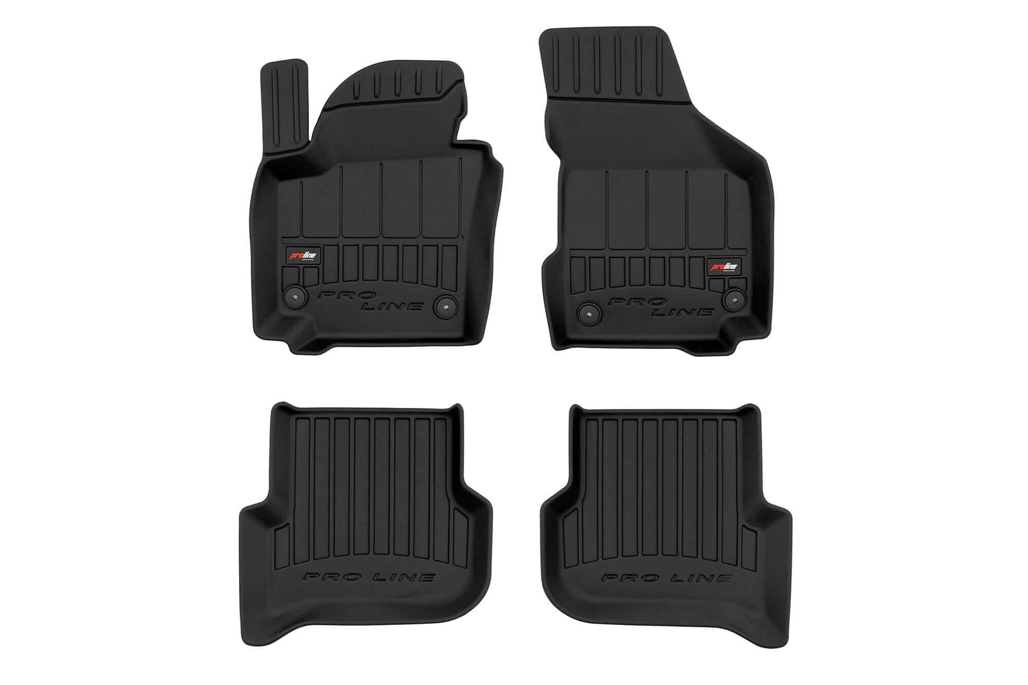 3D Гумени патосници Frogumза VW Golf V Plus по 2005 година Seat Altea 2004-2015 Seat Altea XL по 2006 година 4 дела црни