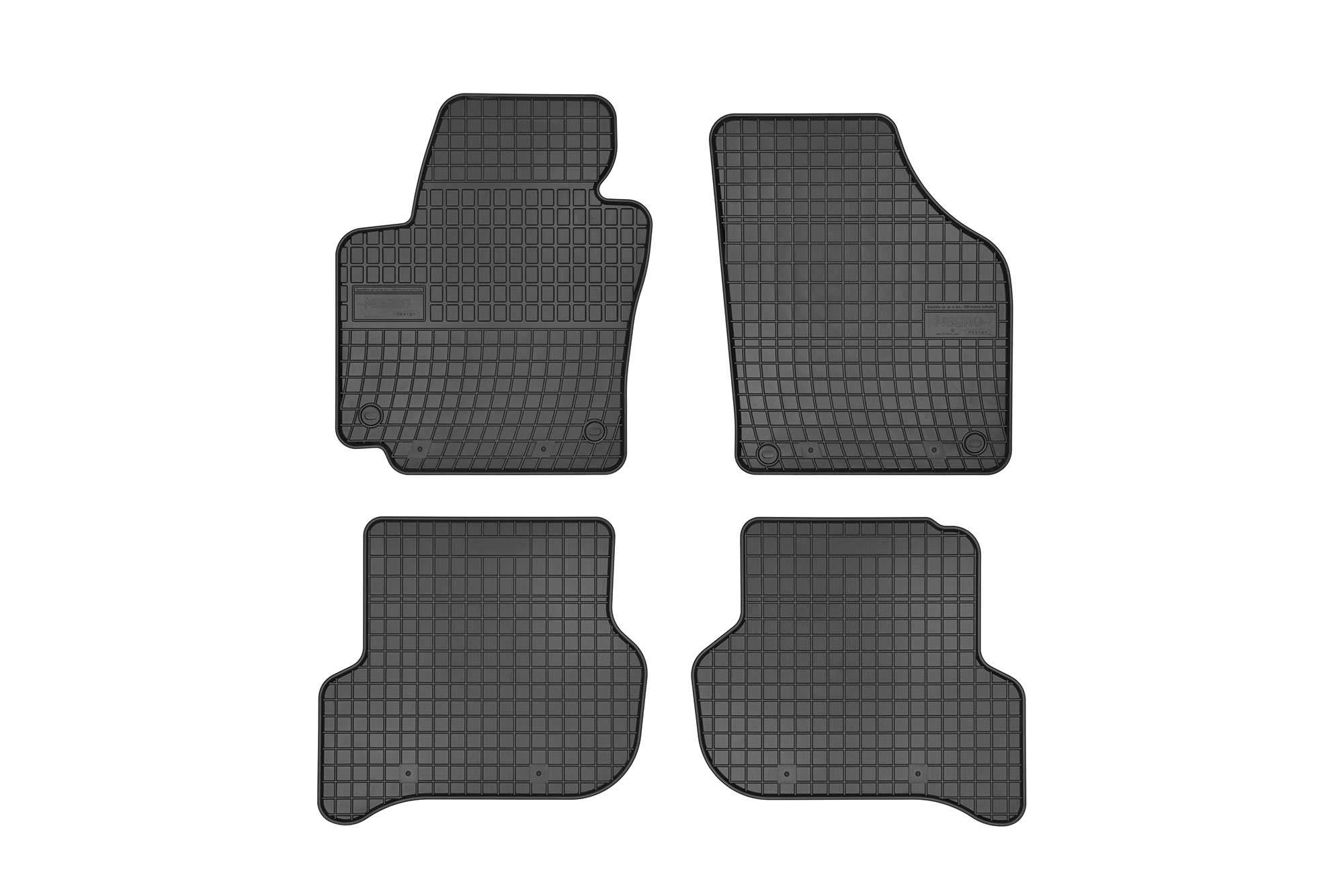 Гумени патосници Frogum за VW Golf V Plus 2004-2009 Seat Altea Altea XL 2004-2015 4 дела црни