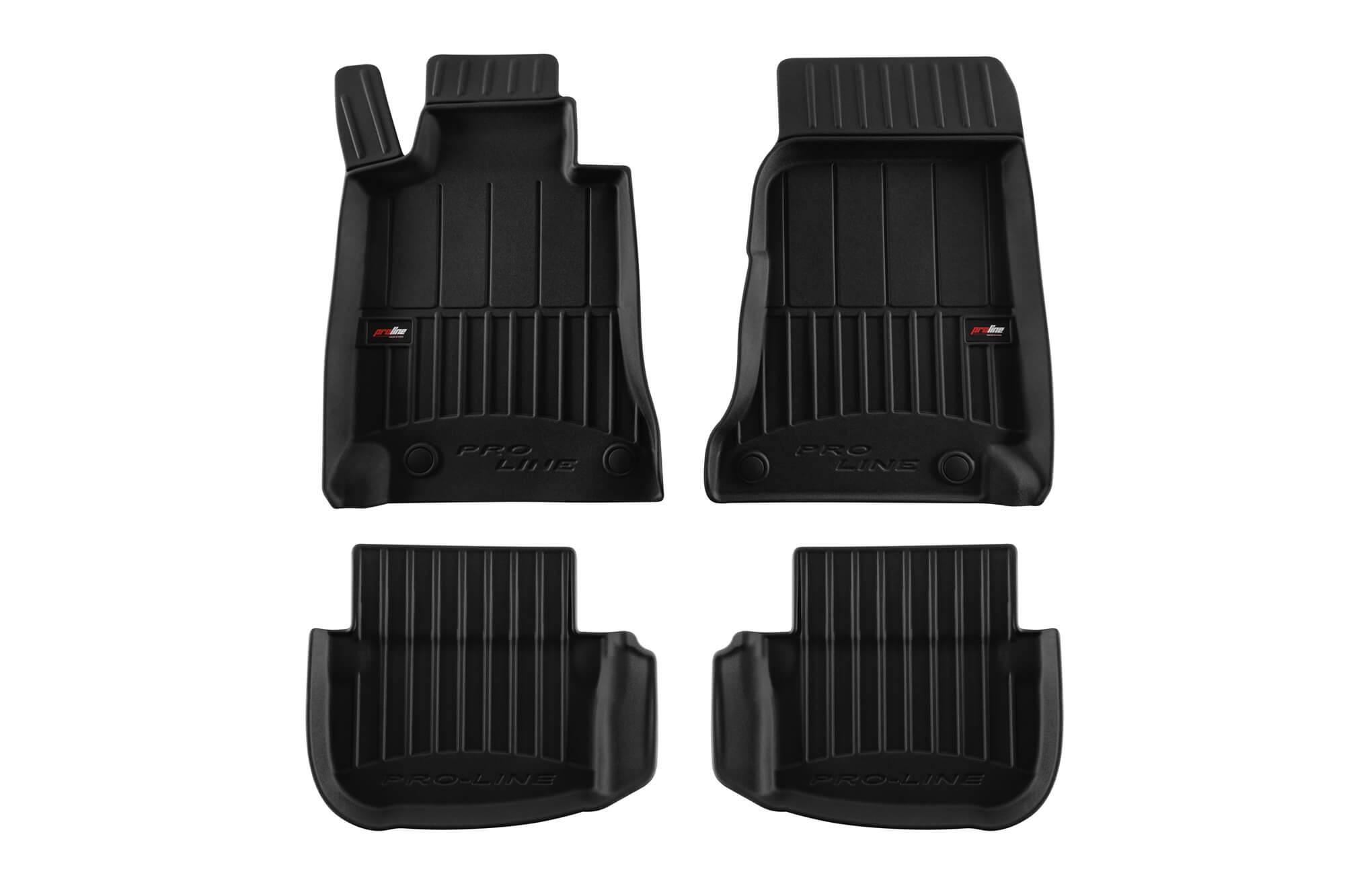 3D Гумени патосници Frogum за Mercedes E класа C238 купе 2017-2023, 4 дела, црни