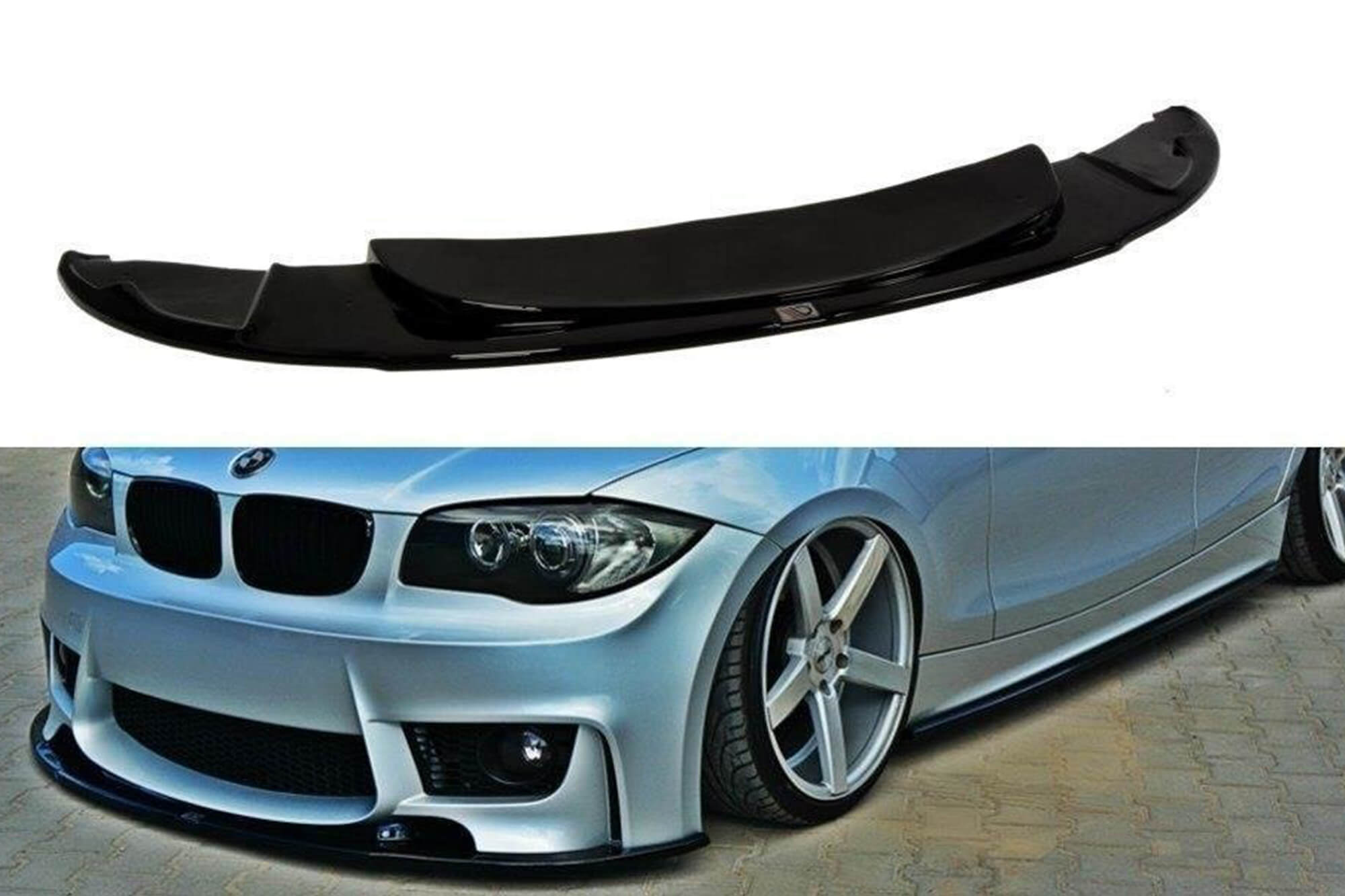 Спојлер  Maxton Design за преден  M1 браник на BMW серија 1 E87 2004-2008, црн лак