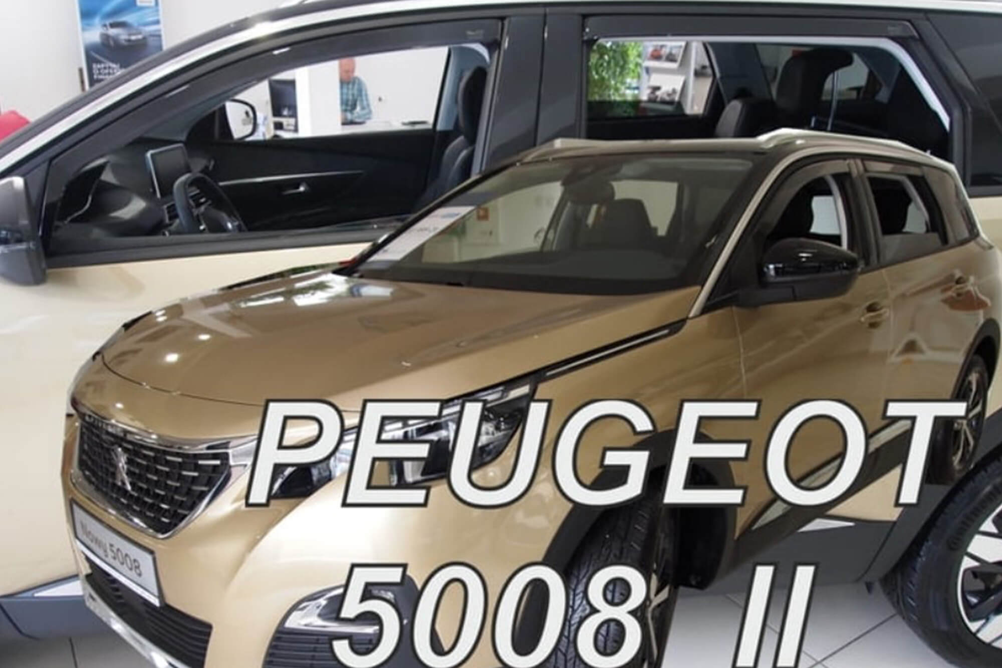 Комплет ветробрани Heko за Peugeot 5008 по 2017 година, 5 врати, затемнети, 4 бројки