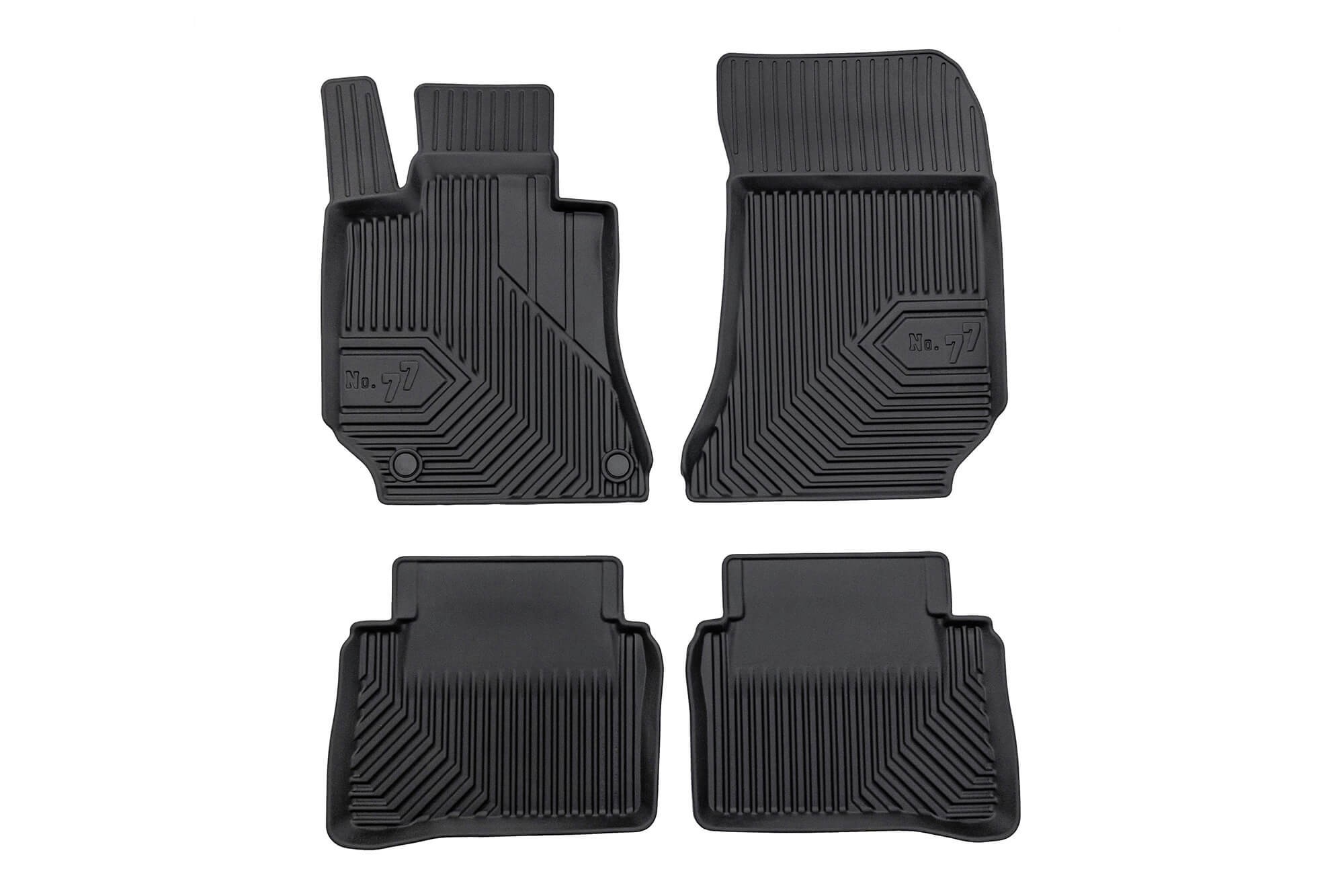 2.5D гумени патосници Frogum модел 77 за Mercedes E класа W212 седан, S212 караван 2009-2016, 4 дела, црни