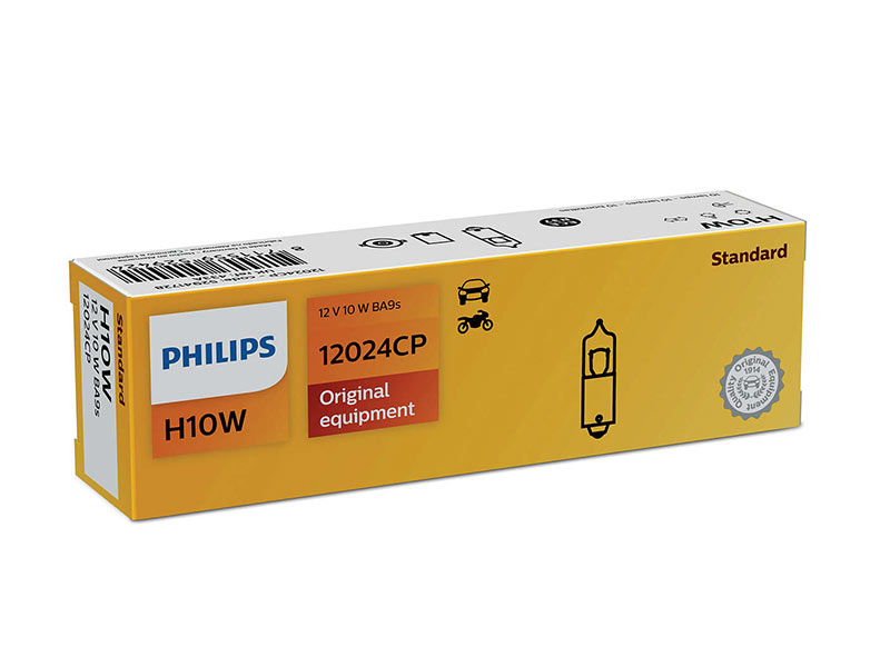 Халогенска сијалица Philips H10W Standard 12V, 10W, BA9S, 1 бр.