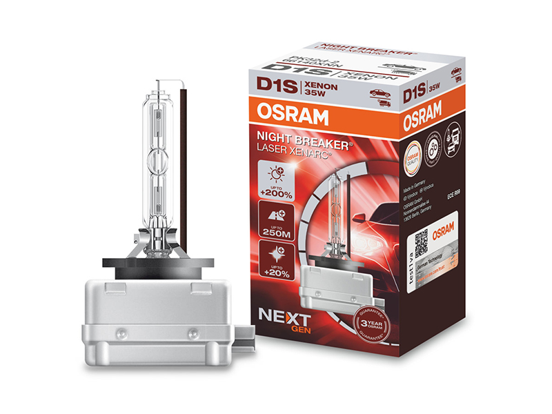 Ксенон сијалица Osram D1S Night Breaker Laser Next Gen 85V, 35W, PK32D-2, 4500K, 3200lm