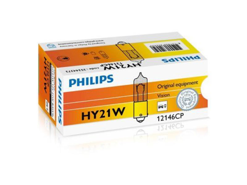 Халогенска сијалица Philips HY21W Silver Vision 12V, 21W, BAW9S, 1 бр.