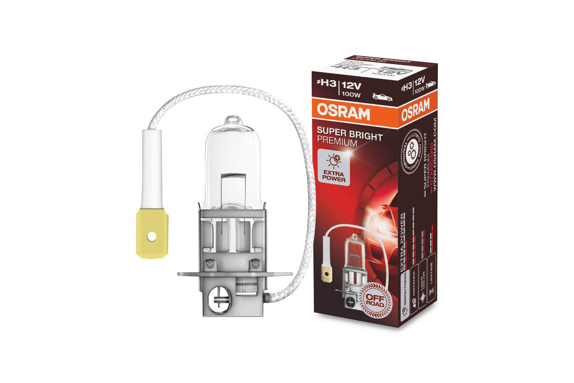 Сијалица Osram H3 Super Bright Premium 12V 100W 1бр.