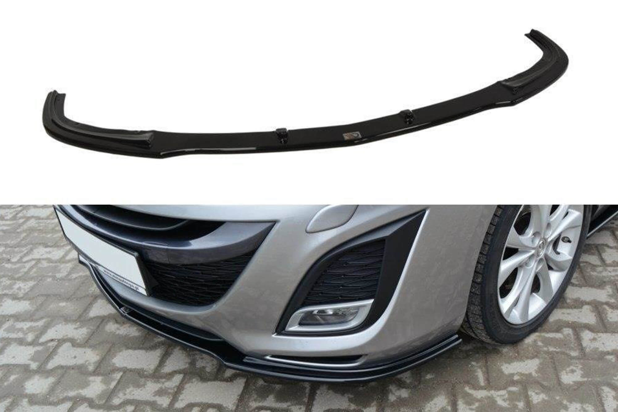 Спојлер  Maxton Design за преден  браник на Mazda 3 Sport 2009-2011, боја карбон