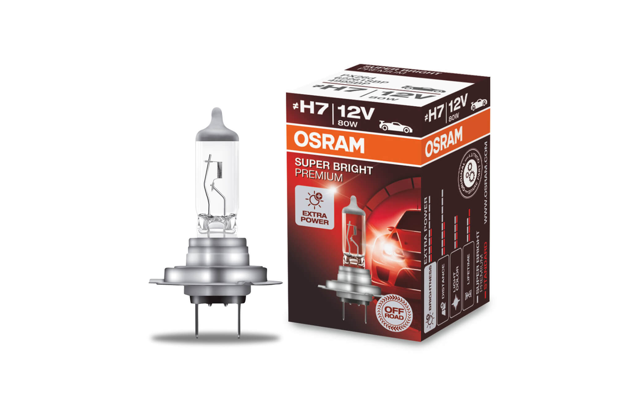 Сијалица Osram H7 Super Bright Premium 12V 80W 1бр.