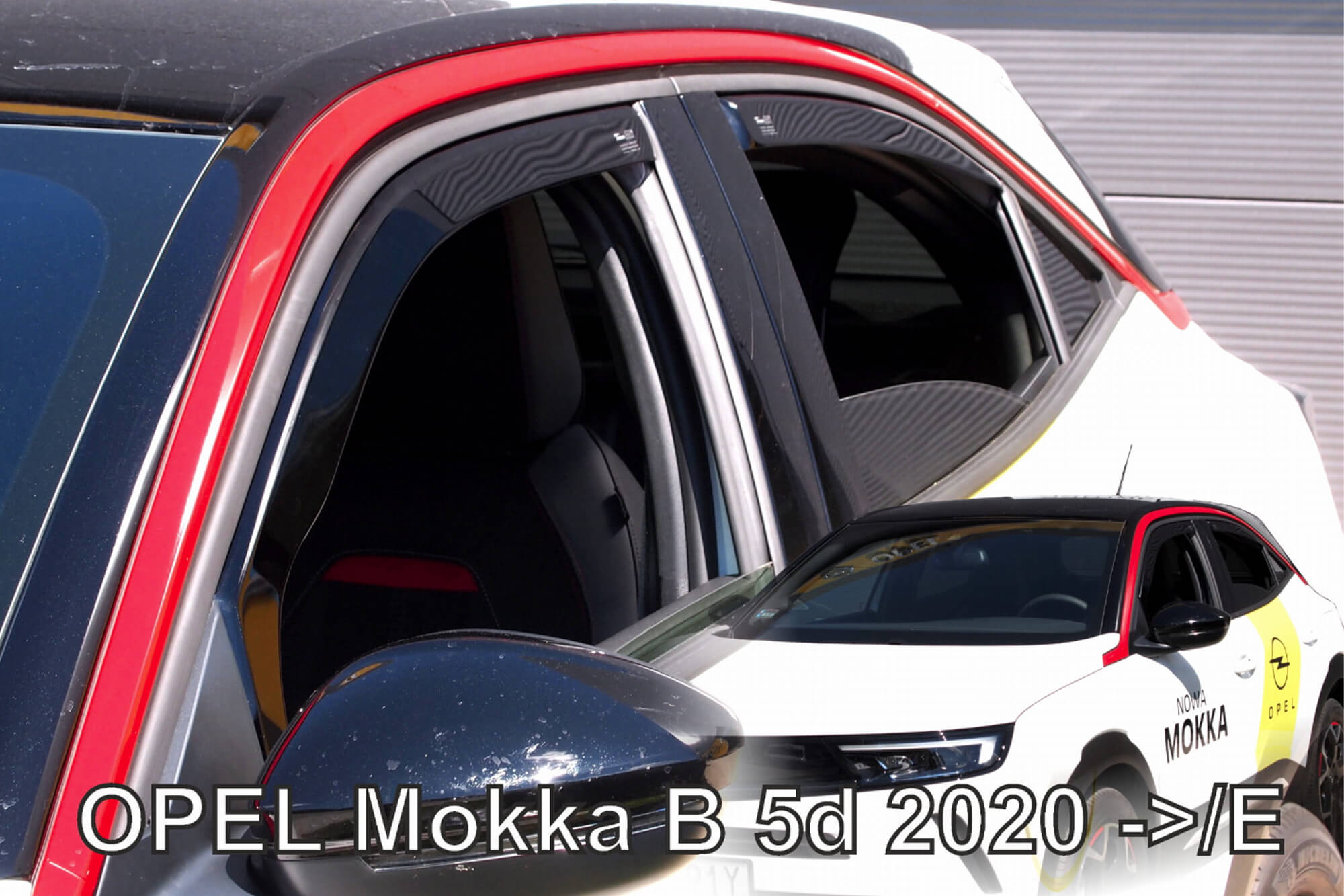 Комплет ветробрани Heko за Opel Mokka B, Mokka-E по 2020 година, затемнети, 4 бројки