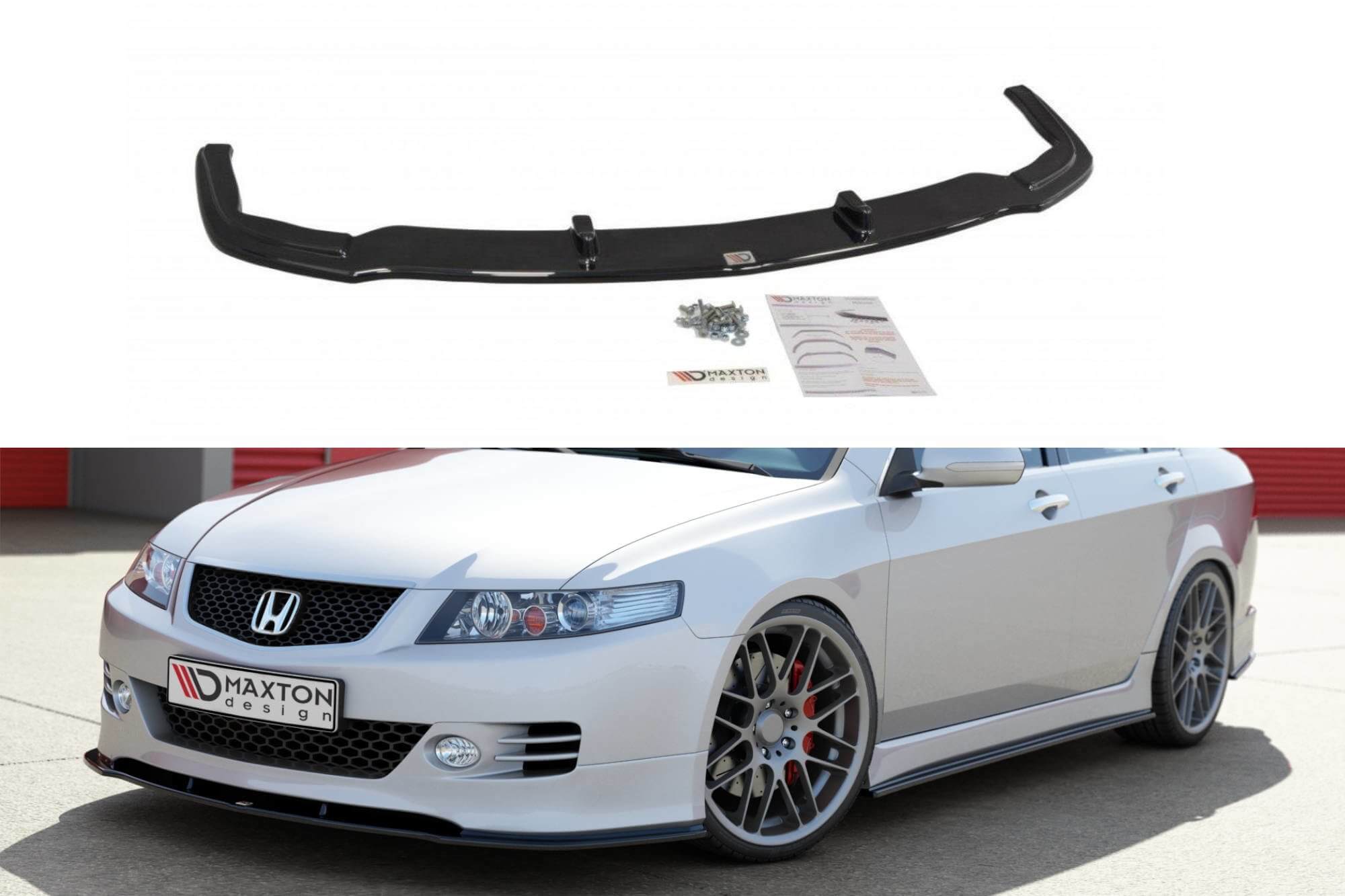 Спојлер  Maxton Design за преден  Type-S браник на Honda Accord 2002-2007, боја карбон