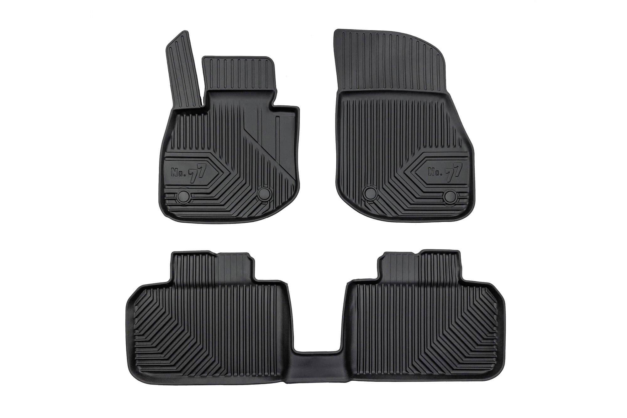 2.5D гумени патосници Frogum модел 77 за BMW IX1 U12 по 2022 година, 3 дела црни