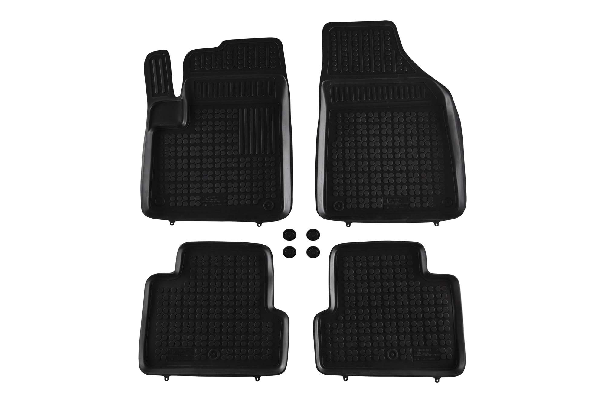 Гумени патосници Rezaw-Plast за Jeep Cherokee KL по 2014 година 4 дела црни