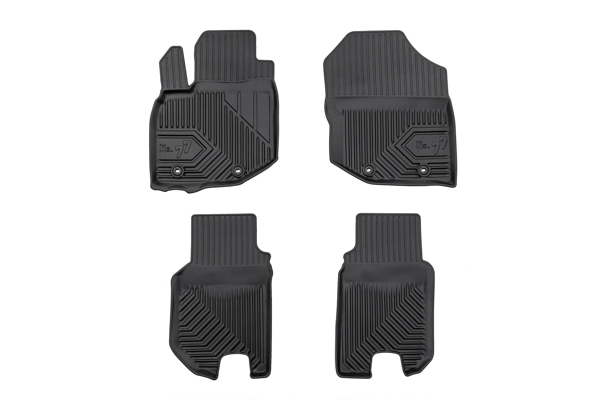 2.5D гумени патосници Frogum модел 77 за Honda Jazz хечбек 2007-2014, 4 дела, црни