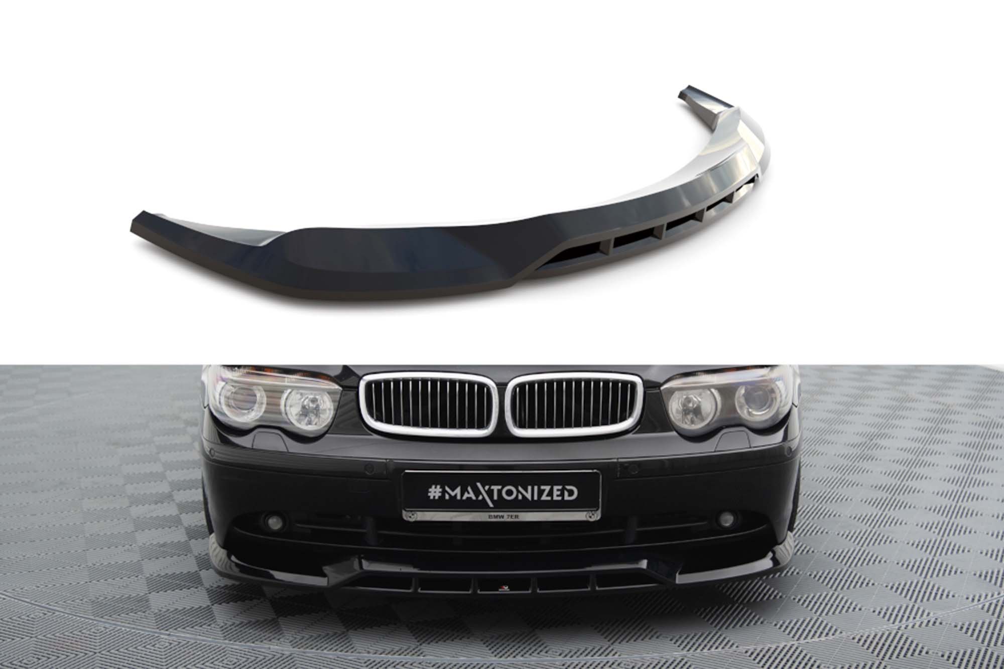 Спојлер  Maxton Design за преден  браник на BMW серија 7 E65 2001-2005, црн лак