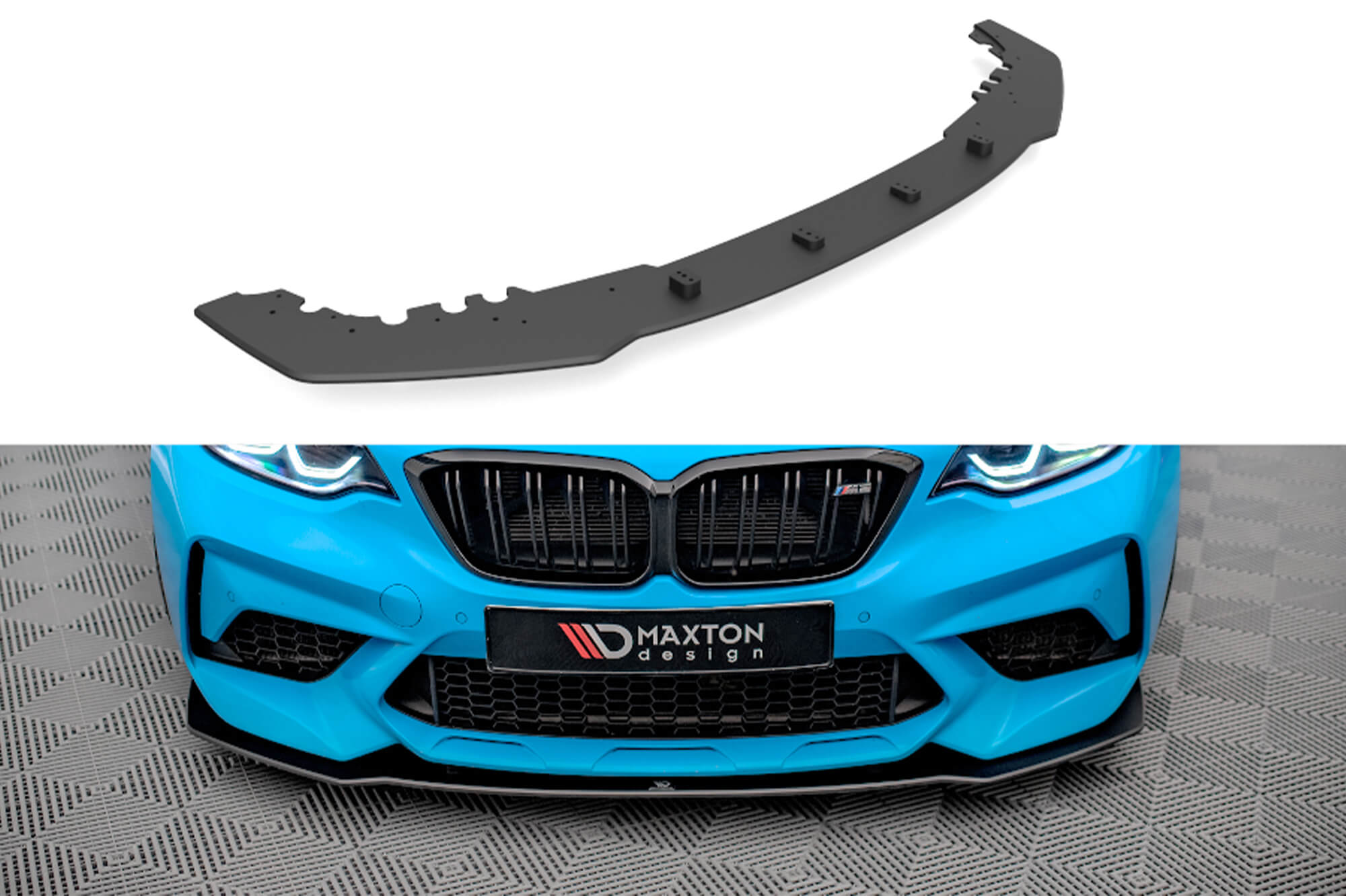 Спојлер  Maxton Design за преден  браник на BMW M2 F87 2016-2020, црн мат