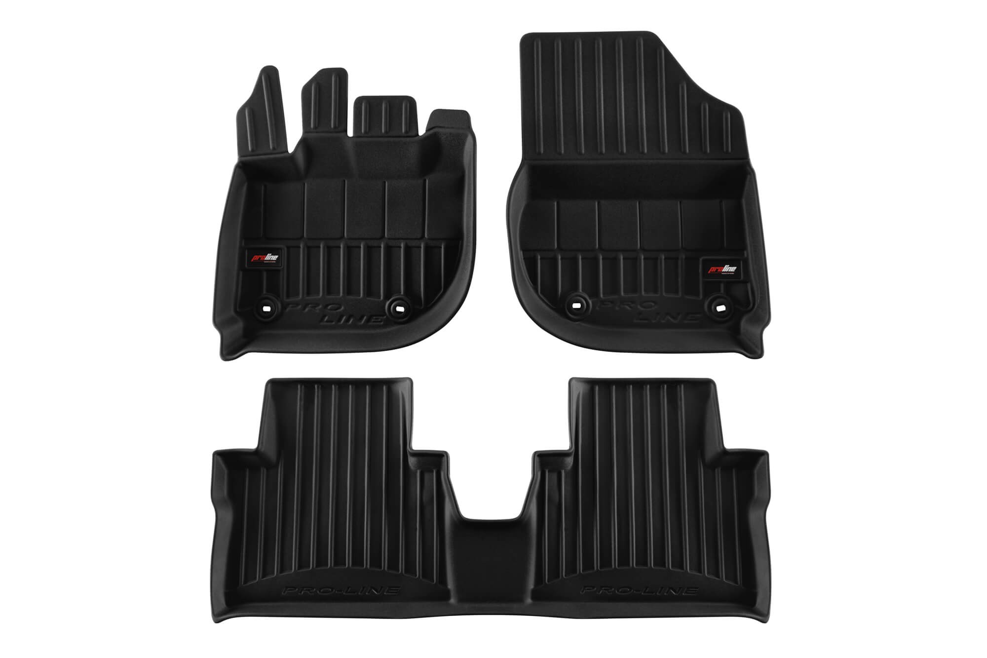 3D Гумени патосници Frogum за Honda E:NY1 по 2023 година, 3 дела, црни