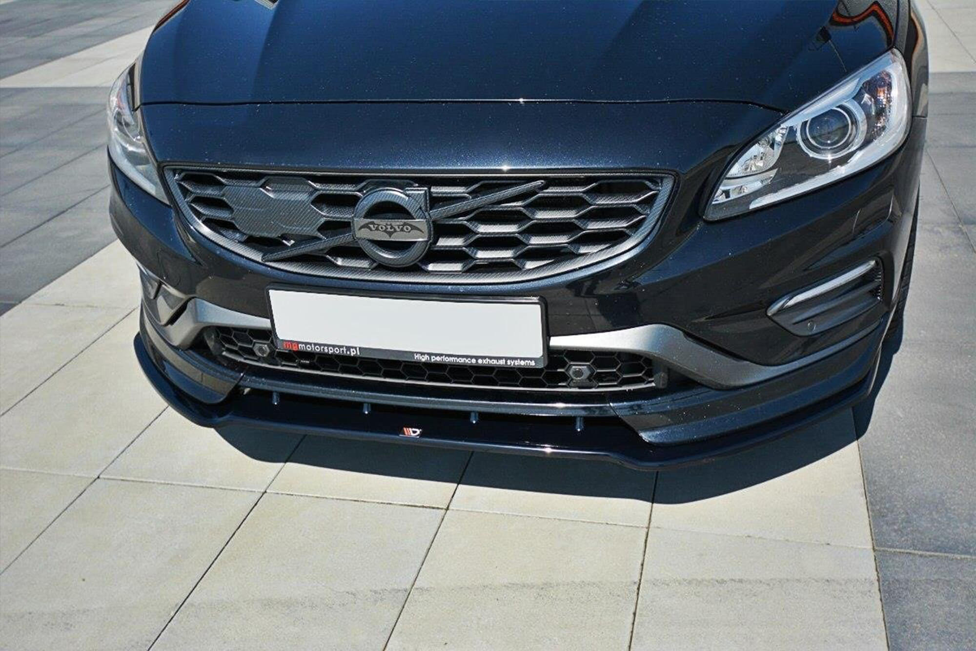 Спојлер  Maxton Design за преден  Polestar браник на Volvo V60 2011-2014, боја карбон