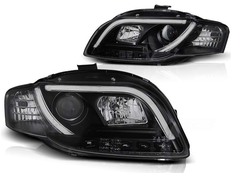 Комплет тунинг фарови со LED светла за Audi A4 B7 11.2004-03.2008 седан/караван/кабрио , лев и десен