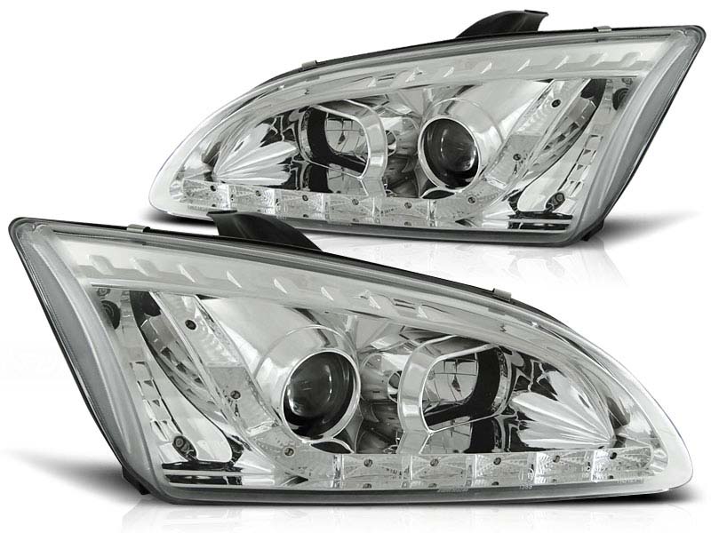 Комплет тунинг фарови со LED светла за Ford FOCUS MK2 09.2004-01.2008 , лев и десен