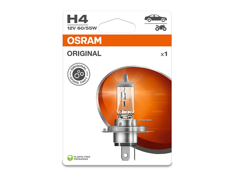 Сијалица Osram H4 Original 12V 60/55W P43t 1бр.