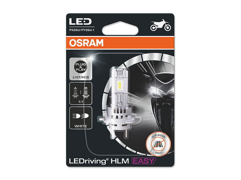 LED сијалица Osram Easy H7/H18 12V, 16W, 6500K, 1400lm, 1 број