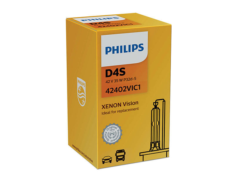 Ксенон сијалица Philips D4S Vision 85V, 35W, PK32D-5 1бр.