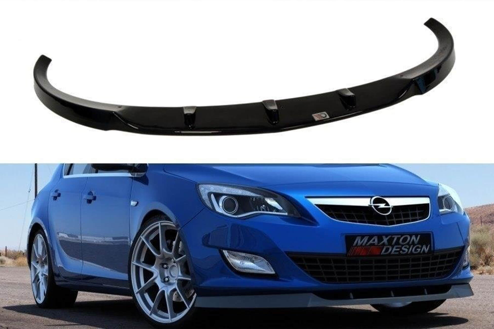 Спојлер  Maxton Design за стандарден  преден  браник на Opel Astra J 2009-2012, боја карбон