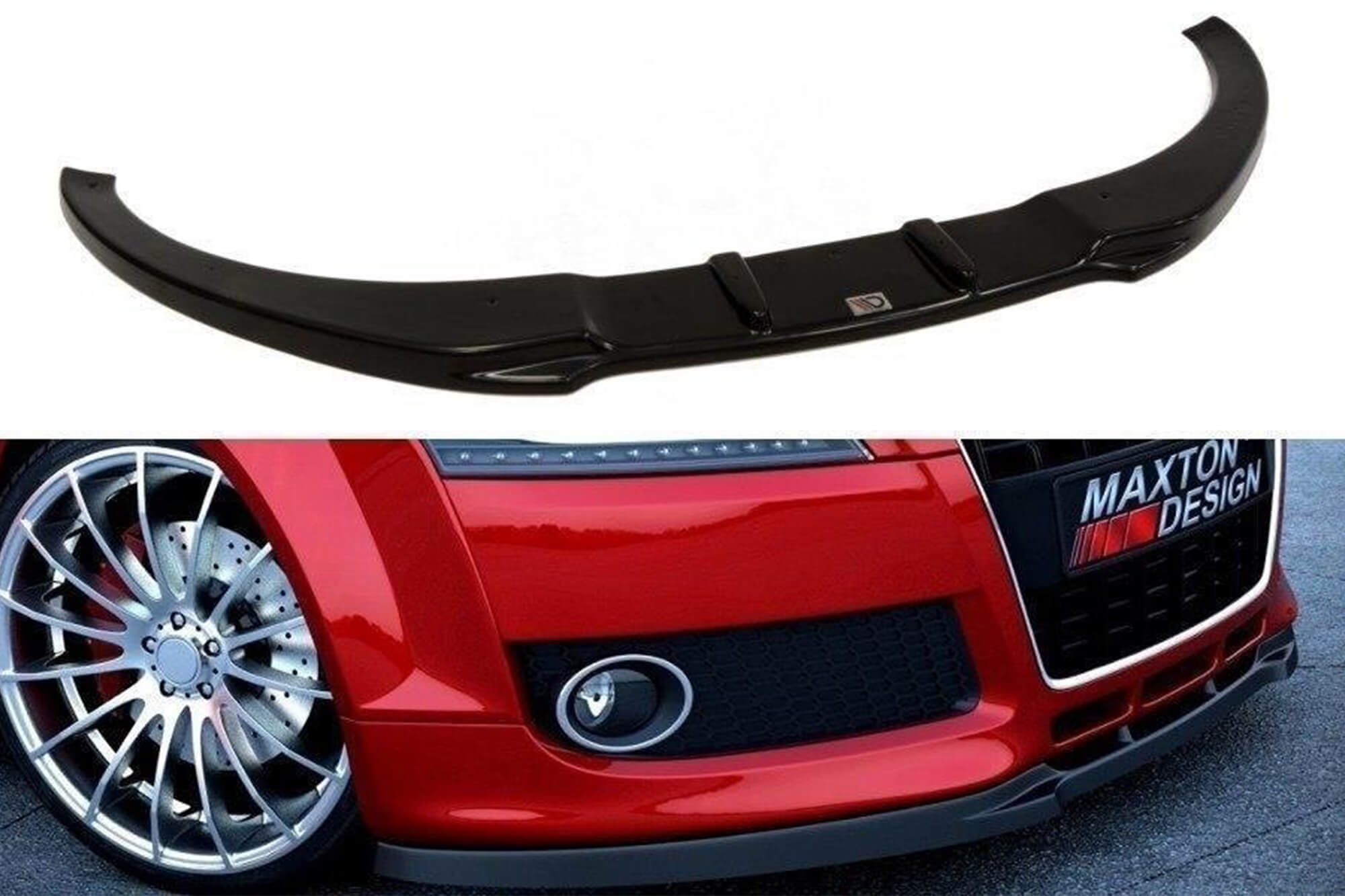 Спојлер  Maxton Design за стандарден  преден  браник на Audi TT 8J 2006-2013, црн мат