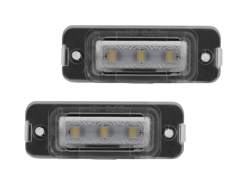 Комплет Power LED плафони за регистрација на Mercedes R класа W251 2006-2011, ML W164 2005-2007, GL X164 2007-2012, лев и десен