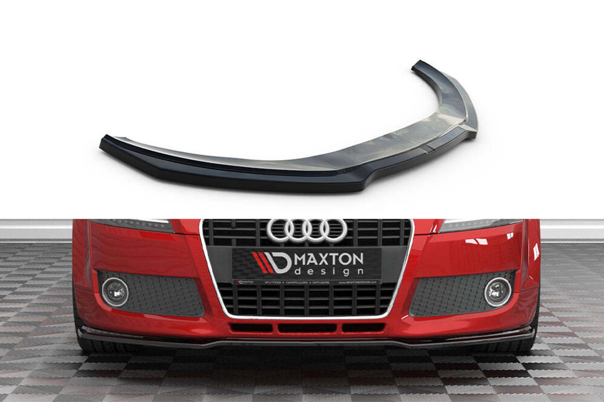 Спојлер  Maxton Design за преден  браник на Audi TT 8J 2006-2010, црн лак