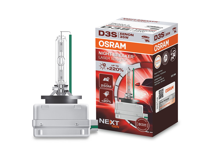 Ксенон сијалица Osram D3S Night Breaker Laser Next Gen 42V, 35W, PK32d-5, 4500K, 3200lm