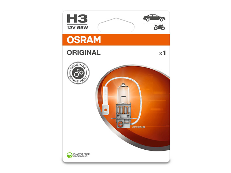 Сијалица Osram H3 Original 12V 55W PK22S 1бр.