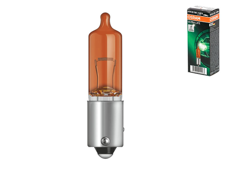 Халогенска сијалица Osram HY21W Ultra Life 12V, 21W, BAW9s, 1 бр.