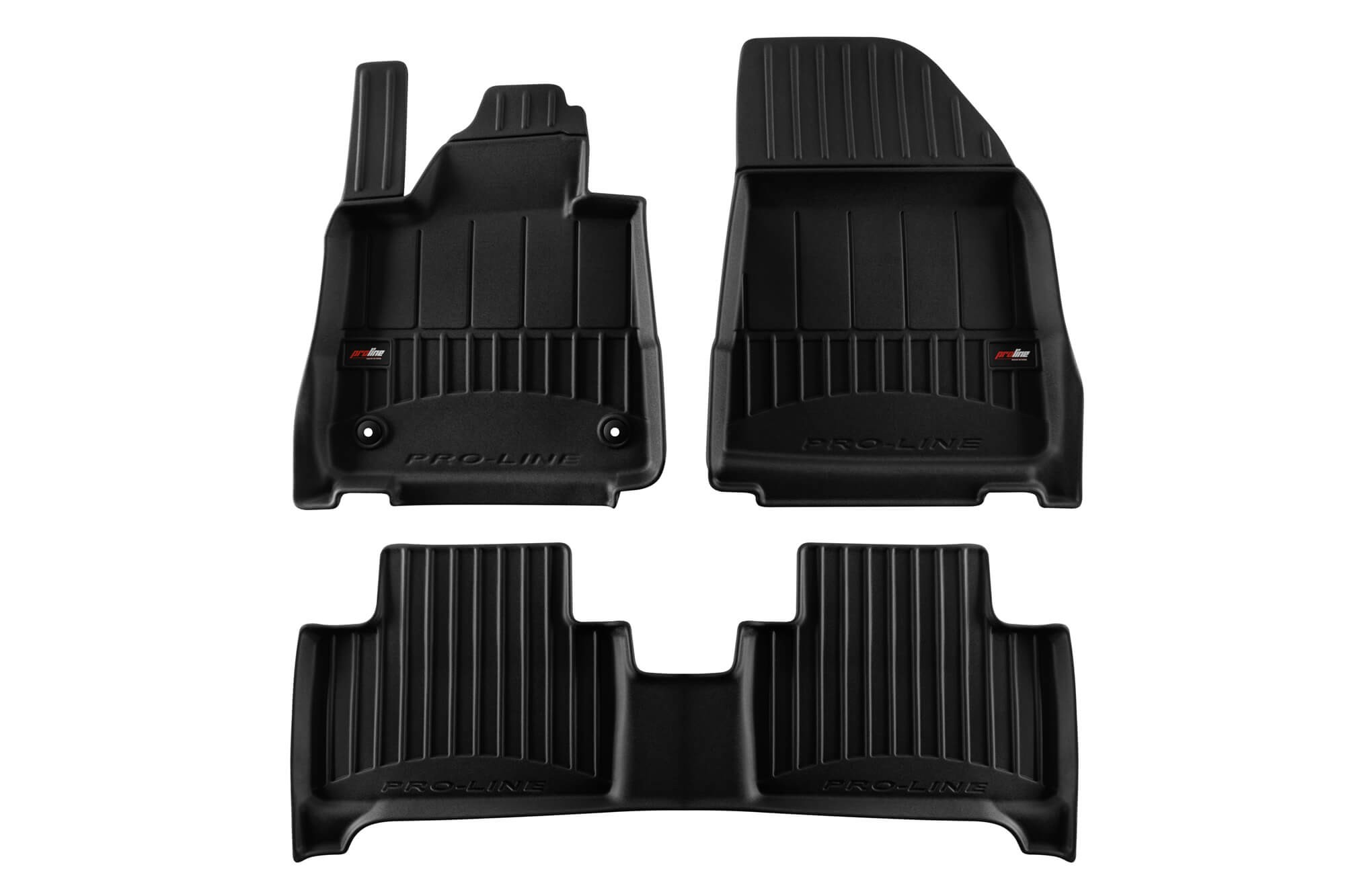 3D Гумени патосници Frogum за Volvo EX30 по 2023 година, 3 дела, црни