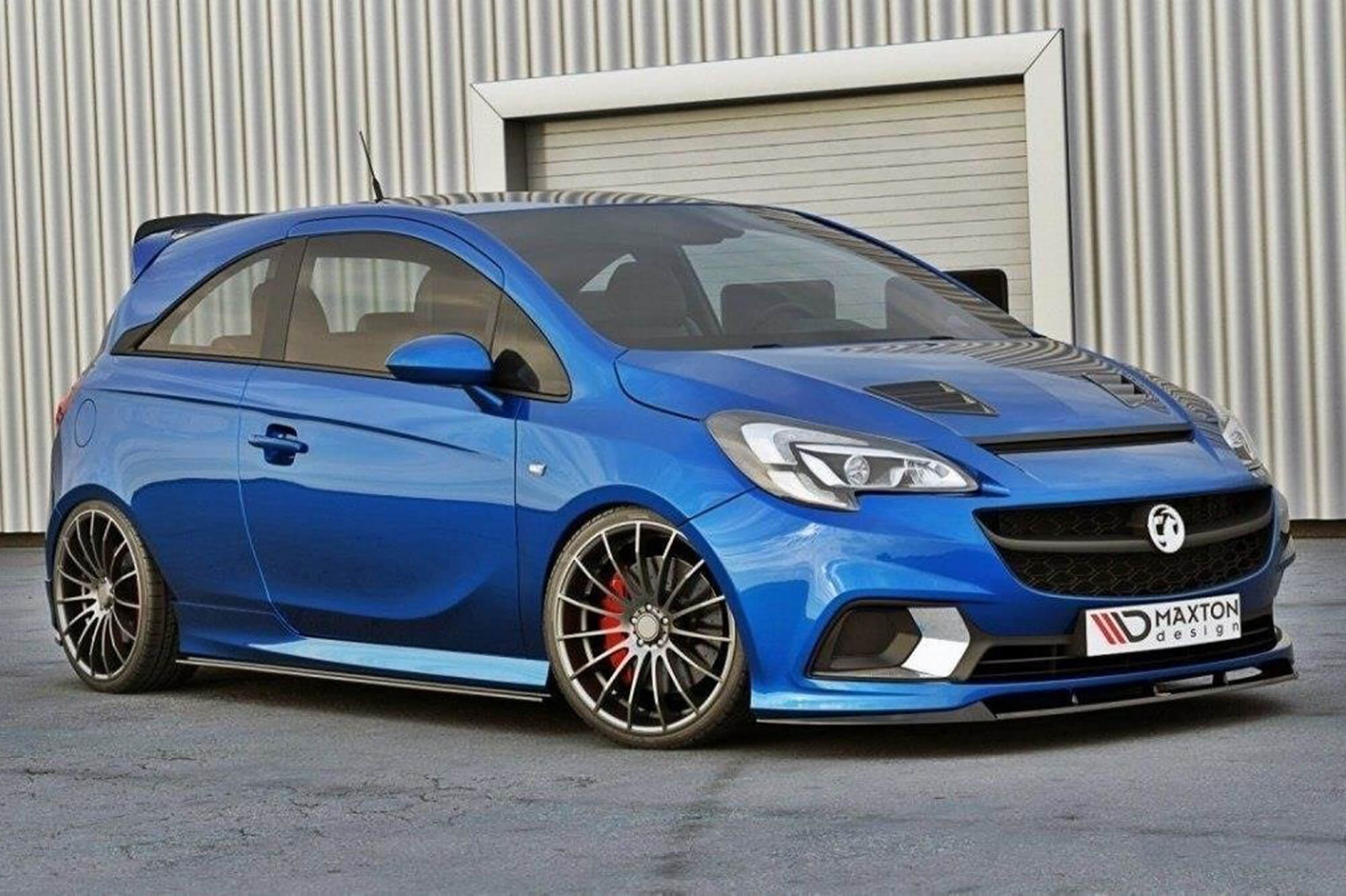 Додатоци  Maxton Design тип OPC/VXR за прагови на Opel Corsa E по 2015 година, боја карбон