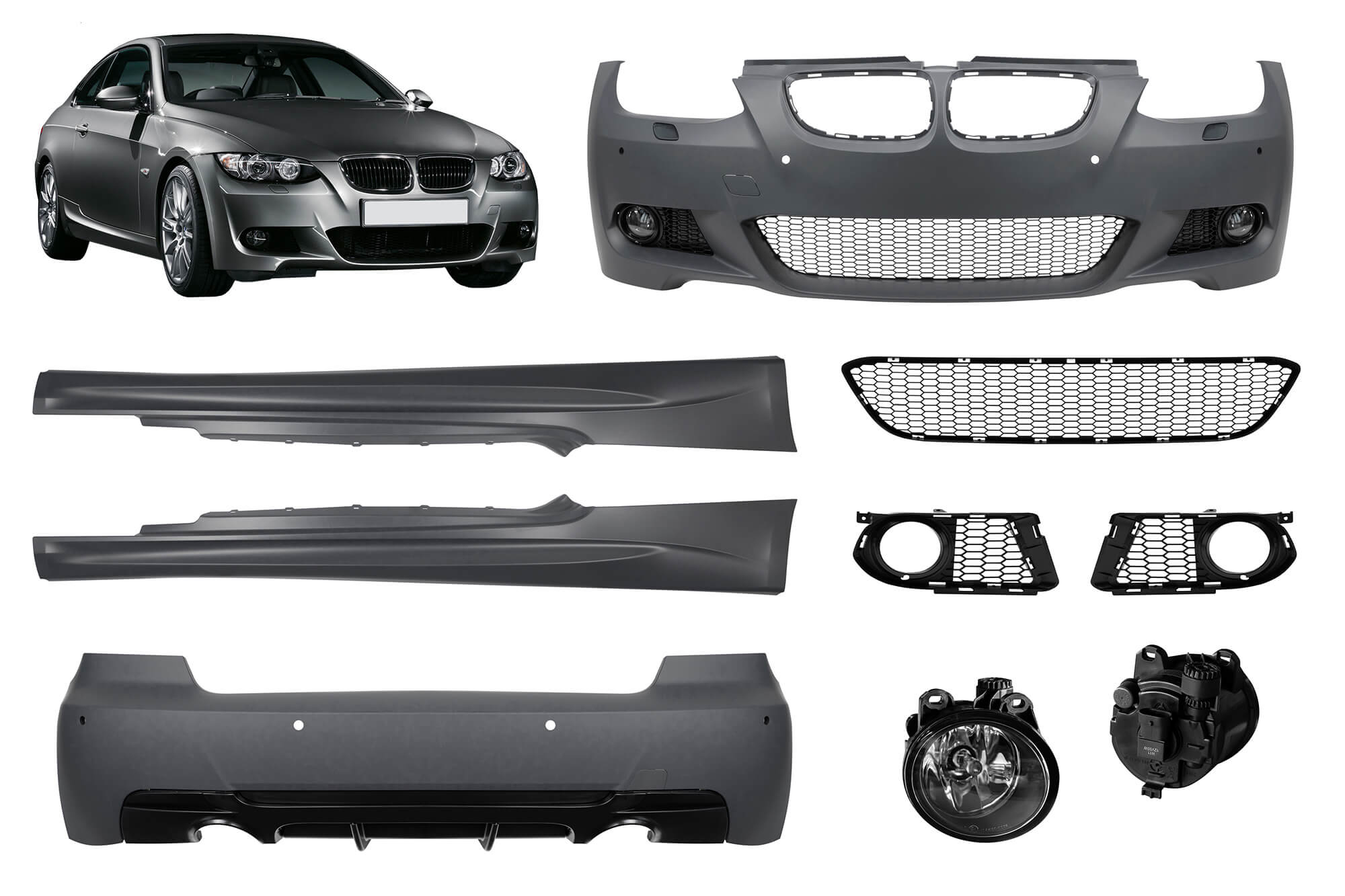 M-tech пакет за BMW серија 3 E92 купе 2006-2009, -O---O-